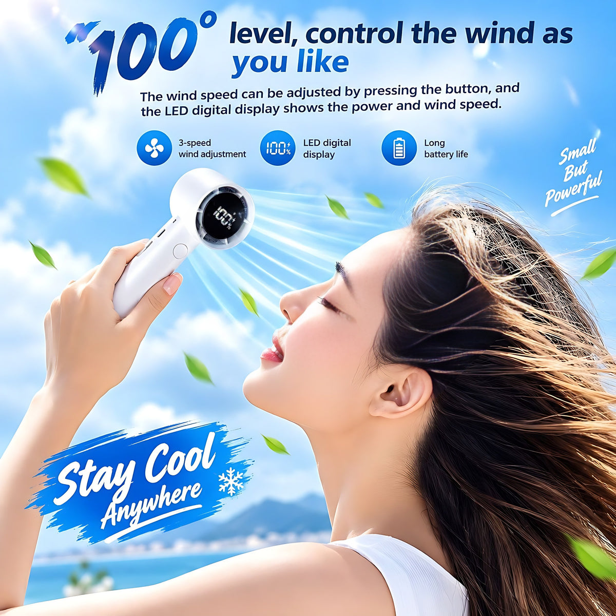 GearTitan™ FrostWind – Handheld Ice Cooling Fan